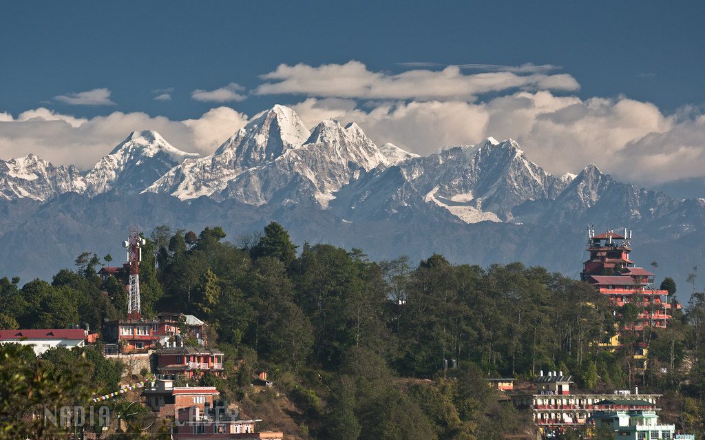 Stunning view from Nagarkot Viewpoint Tower